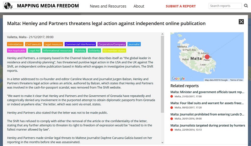 mapping media freedom