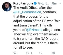 Kurt Farrugia spin NAO report
