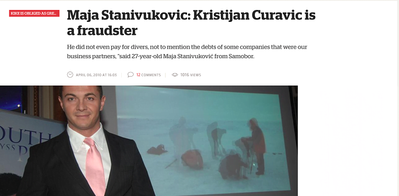 Kristijan Curavić fraudster