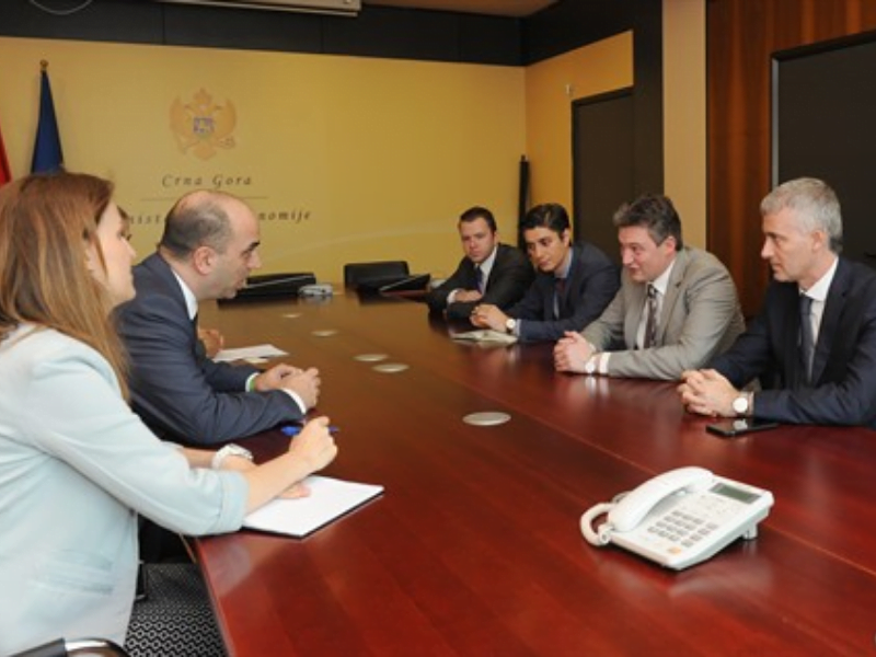 Former Energy Minister Konrad Mizzi in Montenegro with Montenegrin Economy Minister Vladimir Kavaric.