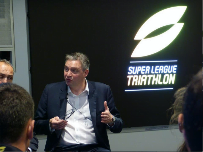 Former Tourism Minister Konrad Mizzi at one of the triathlon events.