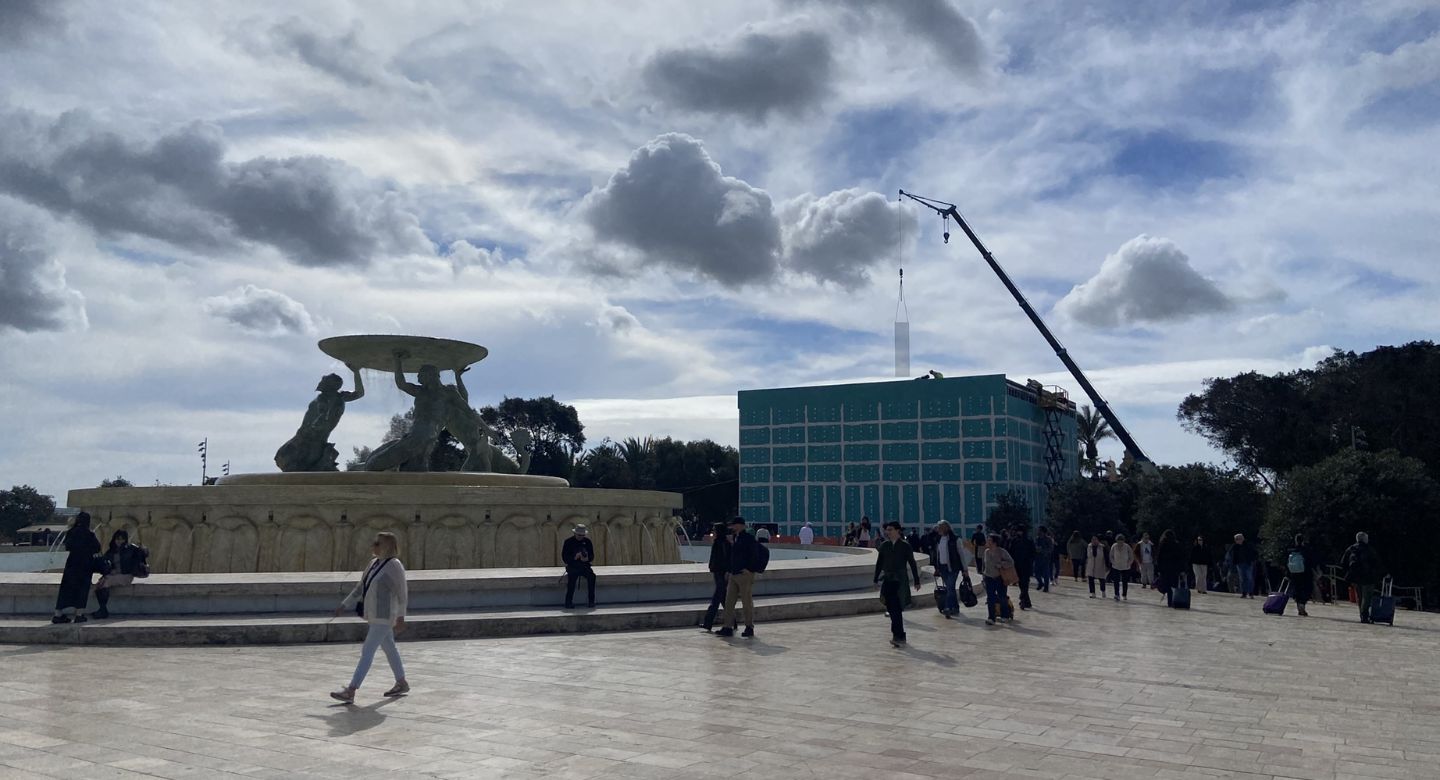 Valletta electoral propaganda cube passed off as ‘work of art’ to bypass planning permit